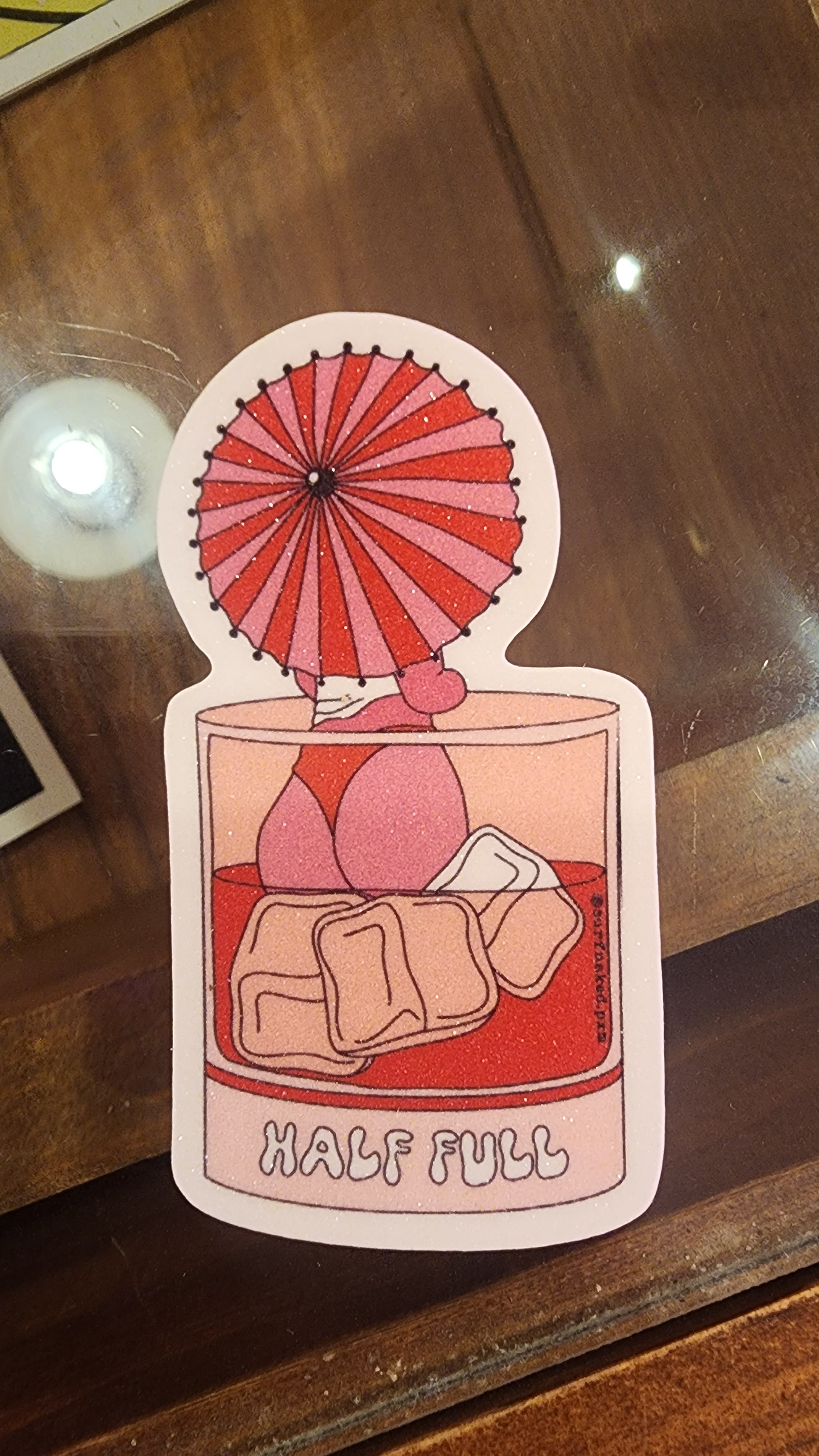 Half full - Sticker